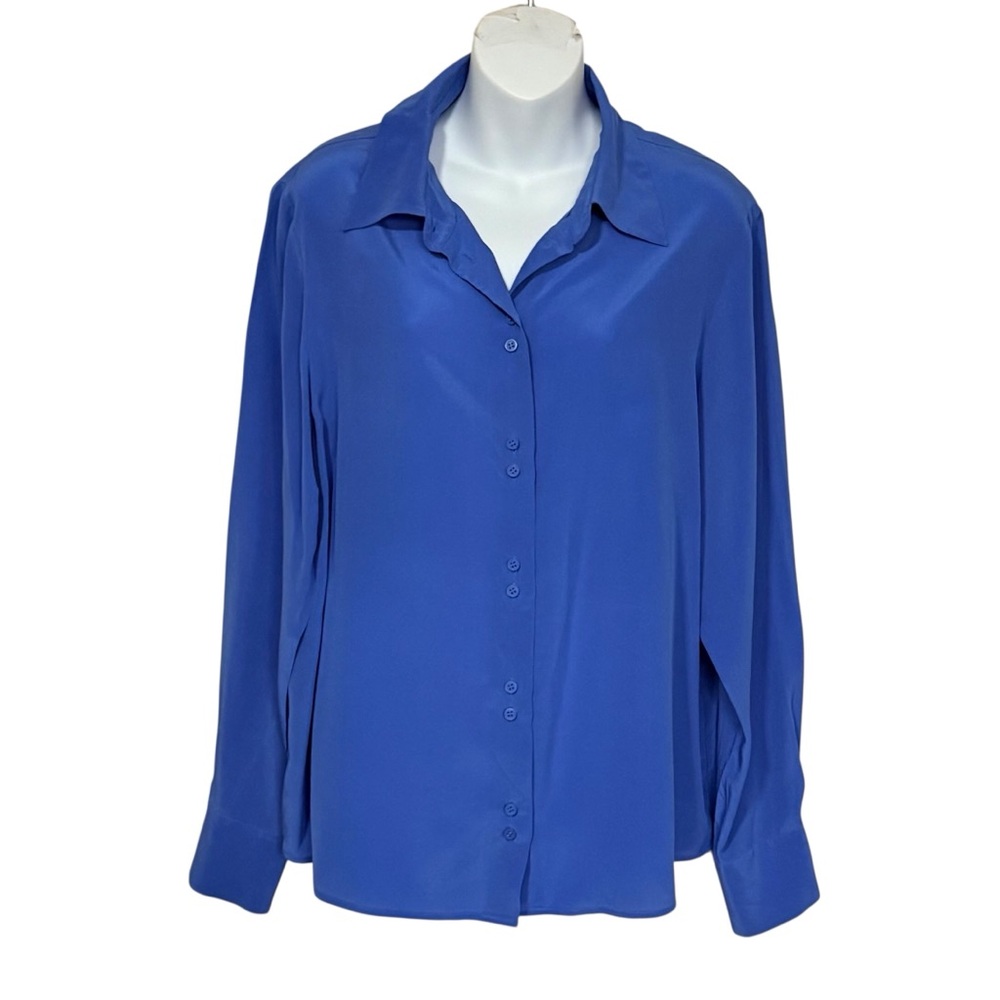 & Other Stories Silk Blue Women's Shirt Size 12
